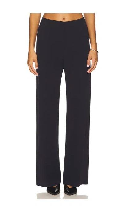 Vince High Waisted Bias Pant In Blue