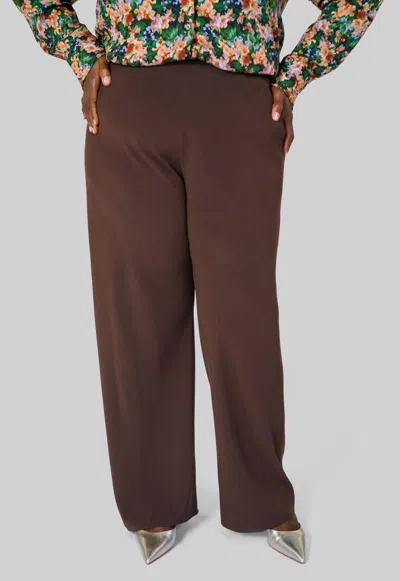 Vince High Waisted Bias Pants - Plus In Nut Umber In Brown