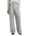 Vince Wool Blend Pants In Dark Stone Grey