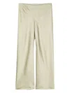 Vince High-waisted Satin Trousers In Grün