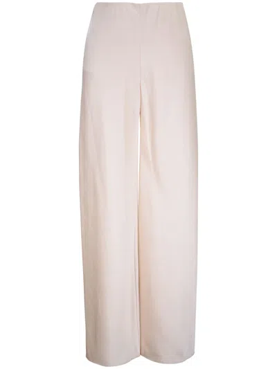 Vince High-waist-hose In Satinoptik In Weiss