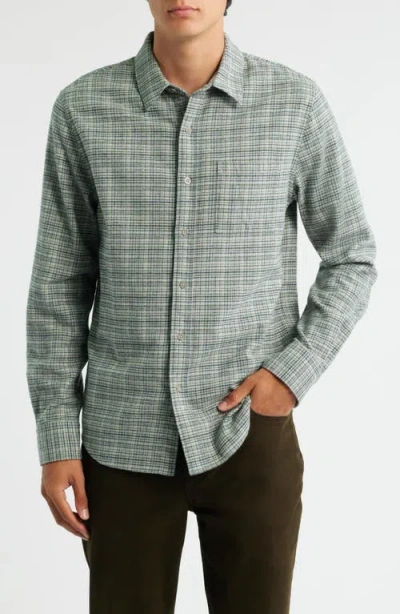 Vince Highclere Plaid Flannel Button-up Shirt In Multi