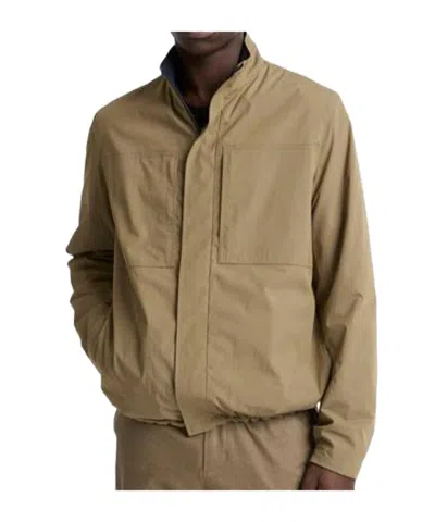 Vince High-neck Long-sleeved Casual Jacket In Green
