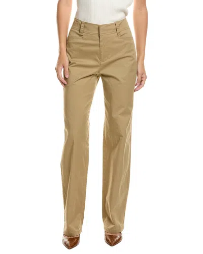 Vince High-waisted Washed Casual Pant In Yellow