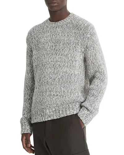 Vince Men's Homespun Marled Sweater In Medium Heather Grey