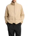 Vince Hooded Windbreaker Jacket In Neutral