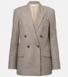 Vince Houndstooth Blazer In Gray