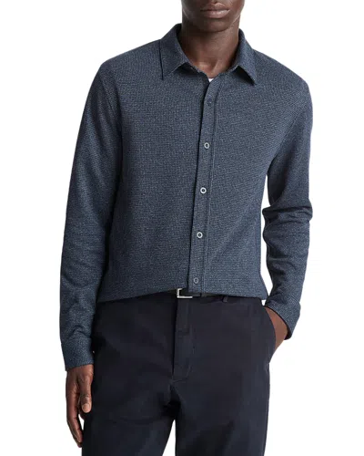 Vince Houndstooth Long Sleeve Shirt In Multi