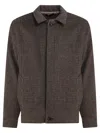 Vince Houndstooth Overshirt Jacket Jackets Brown In Brown