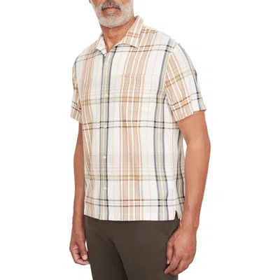 Vince Ibiza Plaid Short Sleeve Button-up Shirt