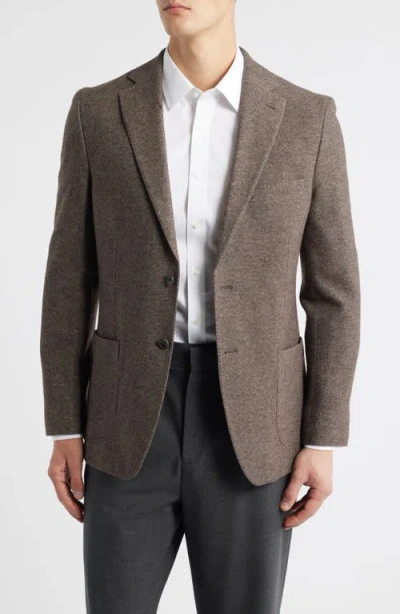 Vince Icon Relaxed Fit Wool Blend Sport Coat In Brown