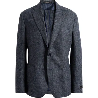 Vince Icon Relaxed Plaid Alpaca & Wool Blend Sport Coat In Blue