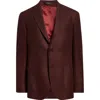 Vince Cashmere Unstructured Slim Fit Sport Coat In Burgundy