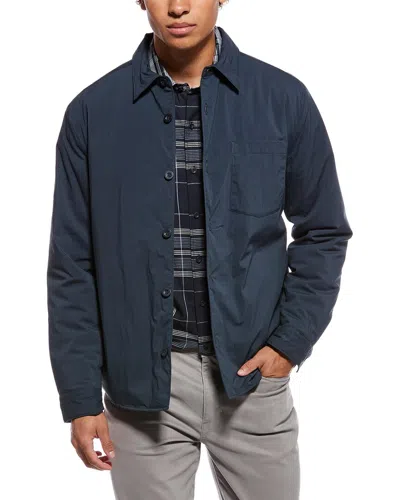 Vince Insulated Shirt Jacket In Blue