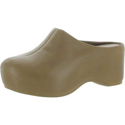 Vince Isa Clog Womens Faux Leather Casual Clogs In Multi