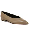 Vince Isabel Pointed Toe Flat In White
