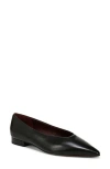Vince Behati Womens Leather Slip On Flats Shoes In Black