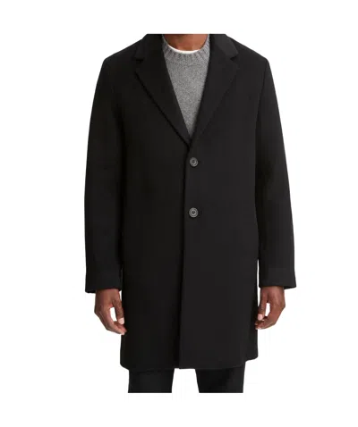 Vince Italian Wool Blend Coat In Black