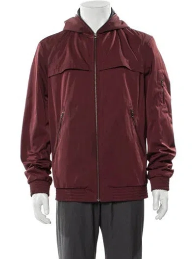 Pre-owned Vince Jacket In Burgundy