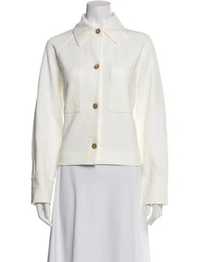 Pre-owned Vince Jacket In Neutrals/white