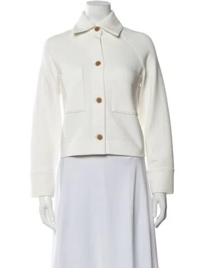 Pre-owned Vince Jacket In Neutrals/white