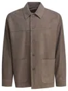 Vince Front Pockets Long Sleeves Jackets In Brown