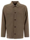 Vince Collared Design Large Pockets Long Sleeves In Green