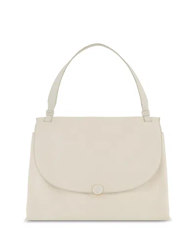 Vince Jasper Leather Shoulder Bag In White