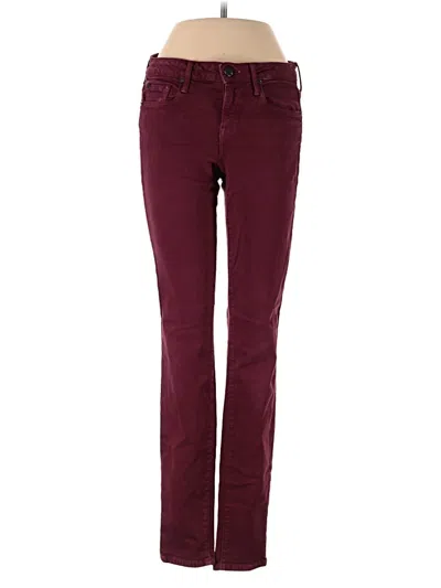 Pre-owned Vince Jeans In Burgundy