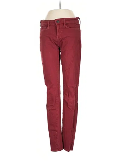 Pre-owned Vince Jeans In Burgundy