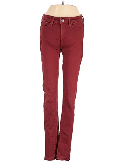 Pre-owned Vince Jeans In Burgundy