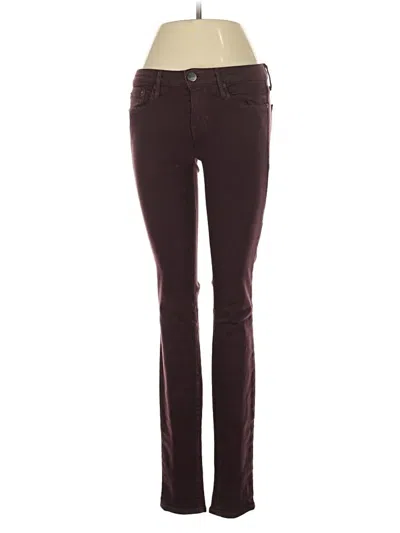 Pre-owned Vince Jeans In Burgundy