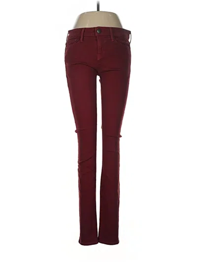 Pre-owned Vince Jeans In Burgundy
