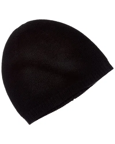 VINCE JERSEY LEATHER-TRIM CASHMERE BEANIE