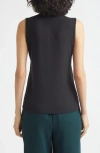Vince Jersey Shell In Black