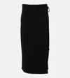 Vince Wrap Midi Skirt In Black