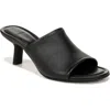 Vince Palmar Leather Kitten-heel Mule Sandals In Black