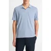 Vince Johnny Collar Polo In Cabo Blue