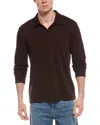 Vince Johnny Collar Shirt In Brown