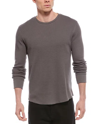 Vince Johnny Collar Shirt In Gray