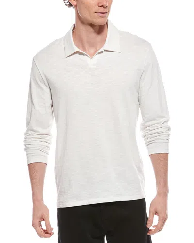 Vince Johnny Collar Shirt In White