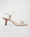 Vince Jolie Leather Slingback Sandals In Birch Sand