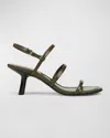 Vince Josie Slingback Sandal In Military Green Leather