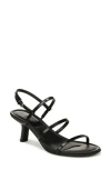Vince Josie Leather Slingback Sandals In Black