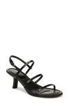 Vince Josie Leather Slingback Sandals In Black