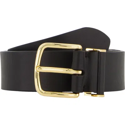 Vince Kaia Leather Belt In Black