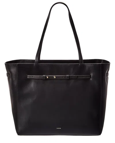 Vince Kiera Leather Tote In Black