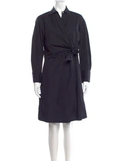 Pre-owned Vince Knee-length Dress In Blue
