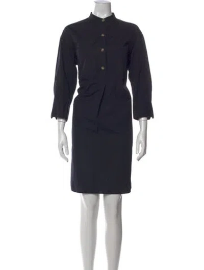 Pre-owned Vince Knee-length Dress In Blue