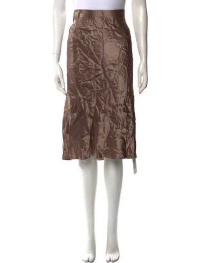Pre-owned Vince Knee-length Skirt In Brown